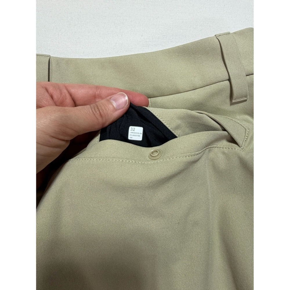 Lululemon ABC Classic-Fit Trouser Wrapstreme Pant 32 Khaki Tan Chino Casual - Picture 3 of 7
